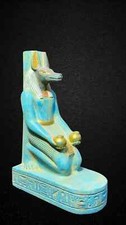 Rare Ancient Egyptian Antiquities Statue Of God Anubis God Of Death Pharaonic BC
