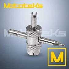 [2PCS] 4-Way Tire Valve Stem Core Remover & Installer Tool