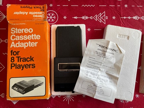 Realistic Stereo Cassette Adapter For 8 Track Players New In Original Box
