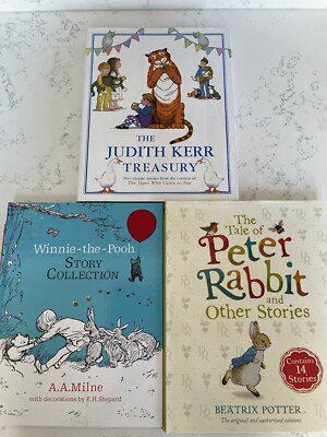 Peter Rabbit, Winnie-the-Pooh, The Judith Kerr Treasury. Hardback classic books