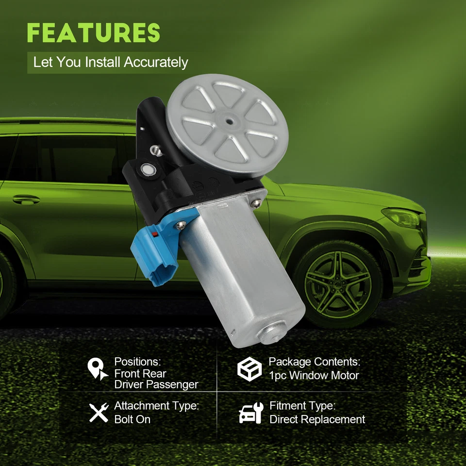 Motor de ventana eléctrica de 7 dientes para Toyota para Corolla Camry Tacoma Tundra Lexus Foto 2 de 4