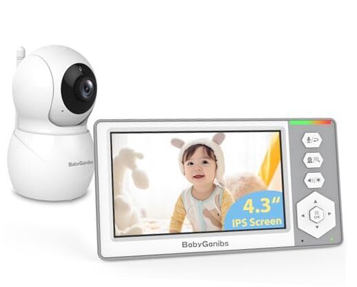 Baby Monitor with Camera and Audio, 4.3'' Video Baby Monitor with 1000ft BG1049-image