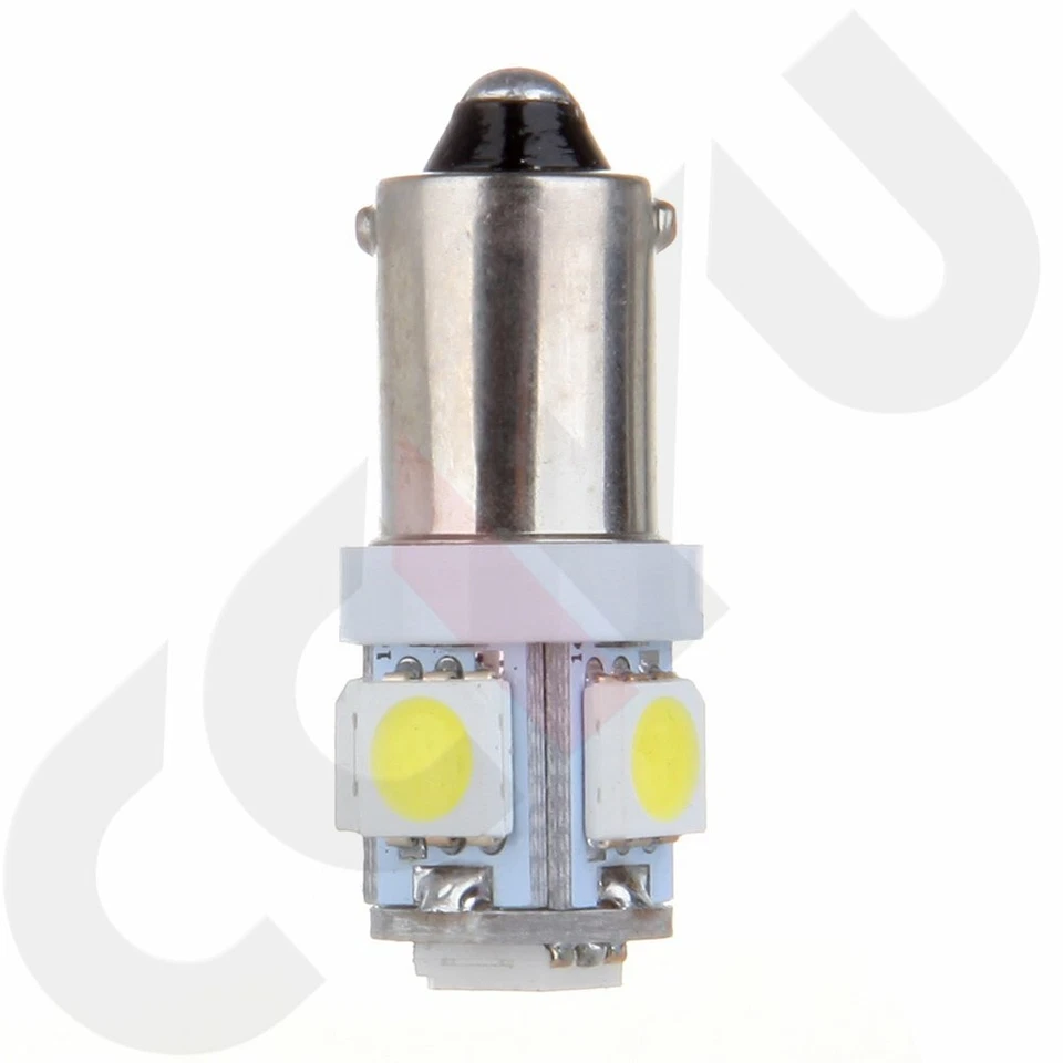 20 Piezas BA9S 5-5050-SMD LED Blanco Interior Instrumento Calibre Tablero Luz Lámpara 1816 Foto 3 de 4