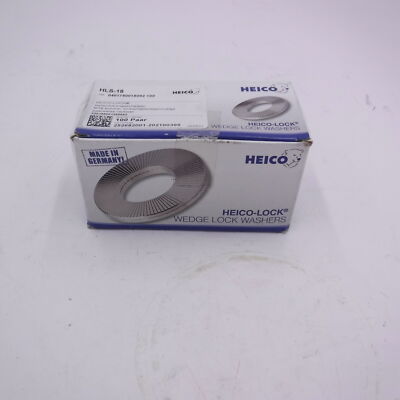100 Piece HEICO-LOCK HLS-18 M18 316 Stainless Steel Bolt Securing Washer