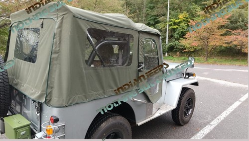 JAPAN MITSUBISHI JEEP 50 SERIES WIDE BODY SOFT TOP FOR J53 J55 J56 J57 & J59 - Picture 6 of 7