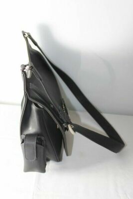 Sac Bandoulière Ou épaule Duo Lynx Noir Simili Cuir - Pochette Téléphone - Occasion Légèrement Usée