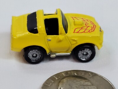 Vintage Micro Machines Pontiac Firebird Trans Am T-Top Yellow  Galoob