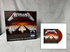 Master of Puppets • Metallica • NEW/SEALED Red Battery Brick Colored Vinyl LP