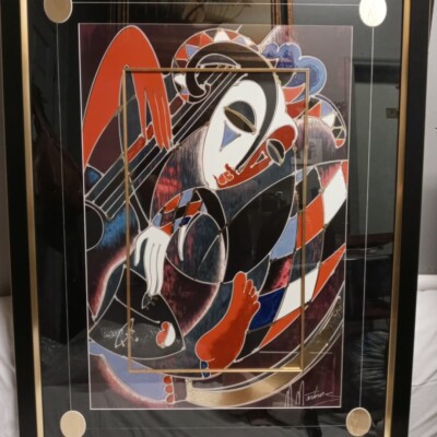 HARLEQUIN LULLABY by Martiros Manoukian Unique Artwork 42''x32''