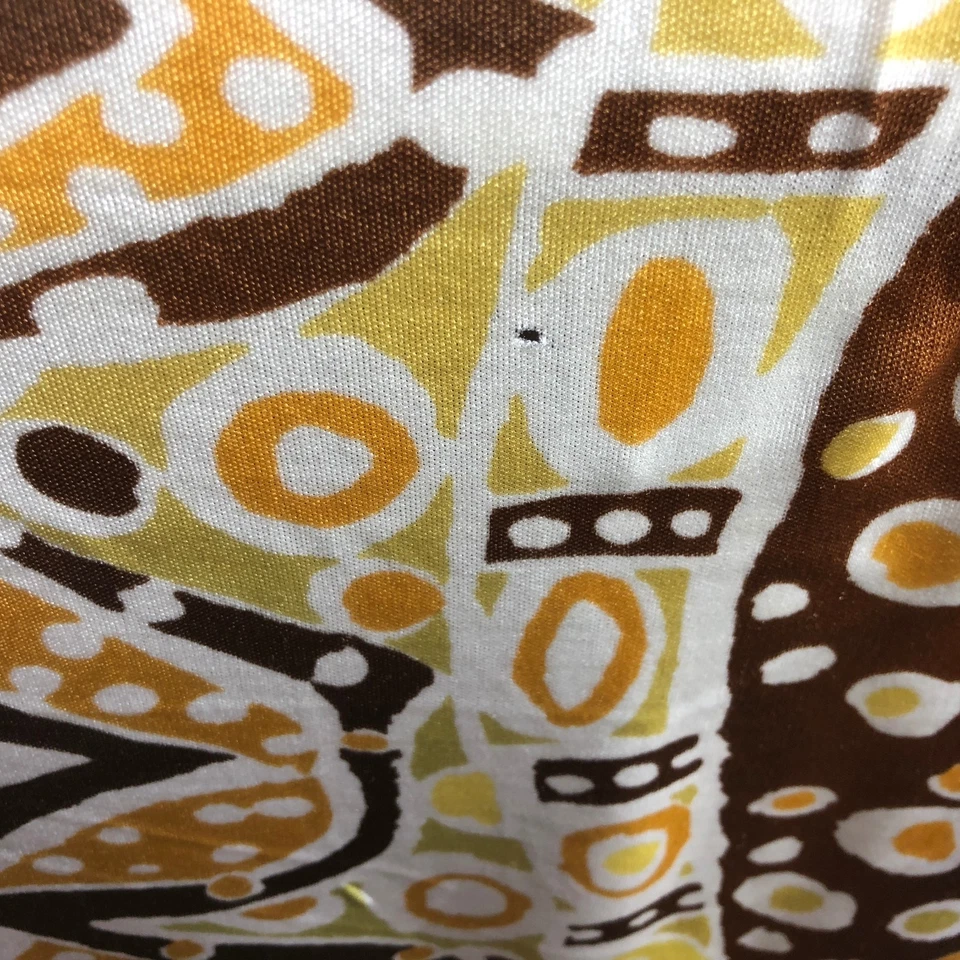 Vtg Geographic Retro Fabric Material Textile Print Stretch Knit 3.5 Yards 127x43 - Image 4 of 4