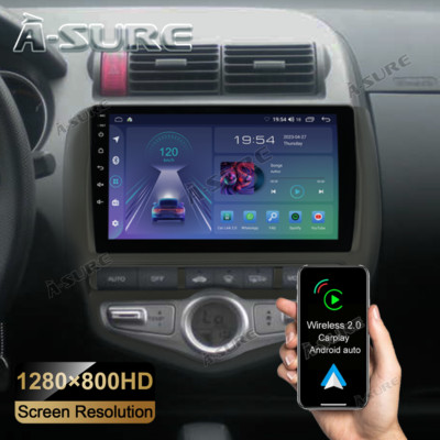 32G Apple Carplay Android 13 Autoradio Navi für Honda Jazz Fit mit Automatic A/C