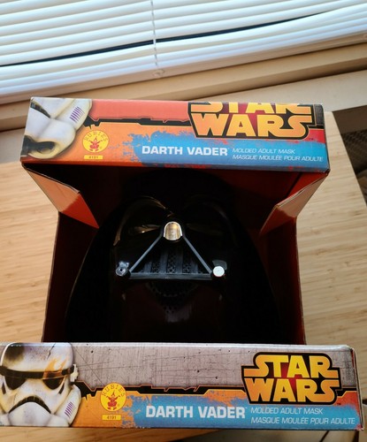 NIB Disney Star Wars costume Darth Vader molded adult mask Rubie's - Picture 6 of 6