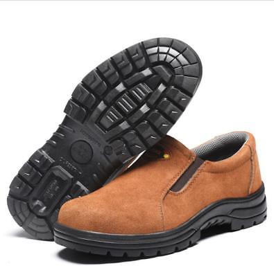 Mens welder Slip On Steel Toe Work Safety Shoes Walking Welding Boots | eBay
