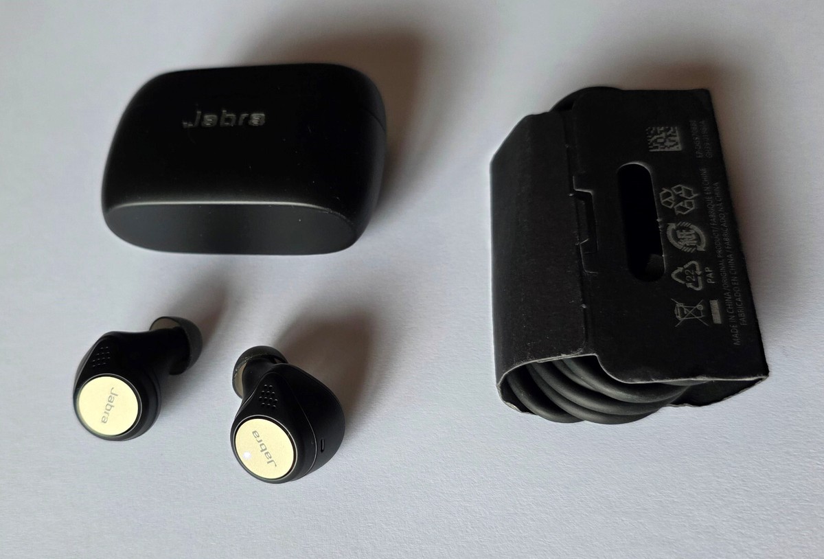 Charging Case Jabra Elite 75t Made In Unused OEM Titanium Black