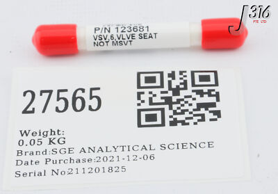 ミー 27565 SGE ANALYTICAL SCIENCE VSV 6, VALVE SEAT, NOT MSVT (LOT OF 5
