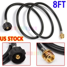 8FT Propane Adapter Hose LP Tank 1lb to 20lb Converter For QCC1 Type1 Gas Grill
