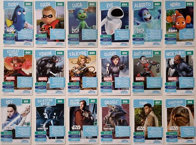 Sainsburys Disney HEROES ON A MISSION 2021. Complete Set of all 144 cards