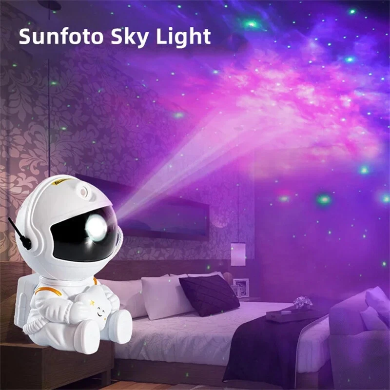 Galaxy Star Projector LED Night Light Star Sky Astronaut Projector Lamp for Deco - 画像4/16