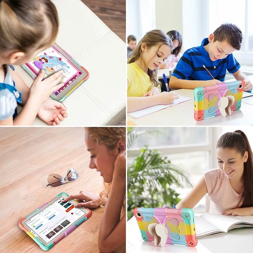 Kids Samsung Galaxy Tab A7 Lite Case Protective Cover Heavy Duty Butterfly Stand - Picture 6 of 8