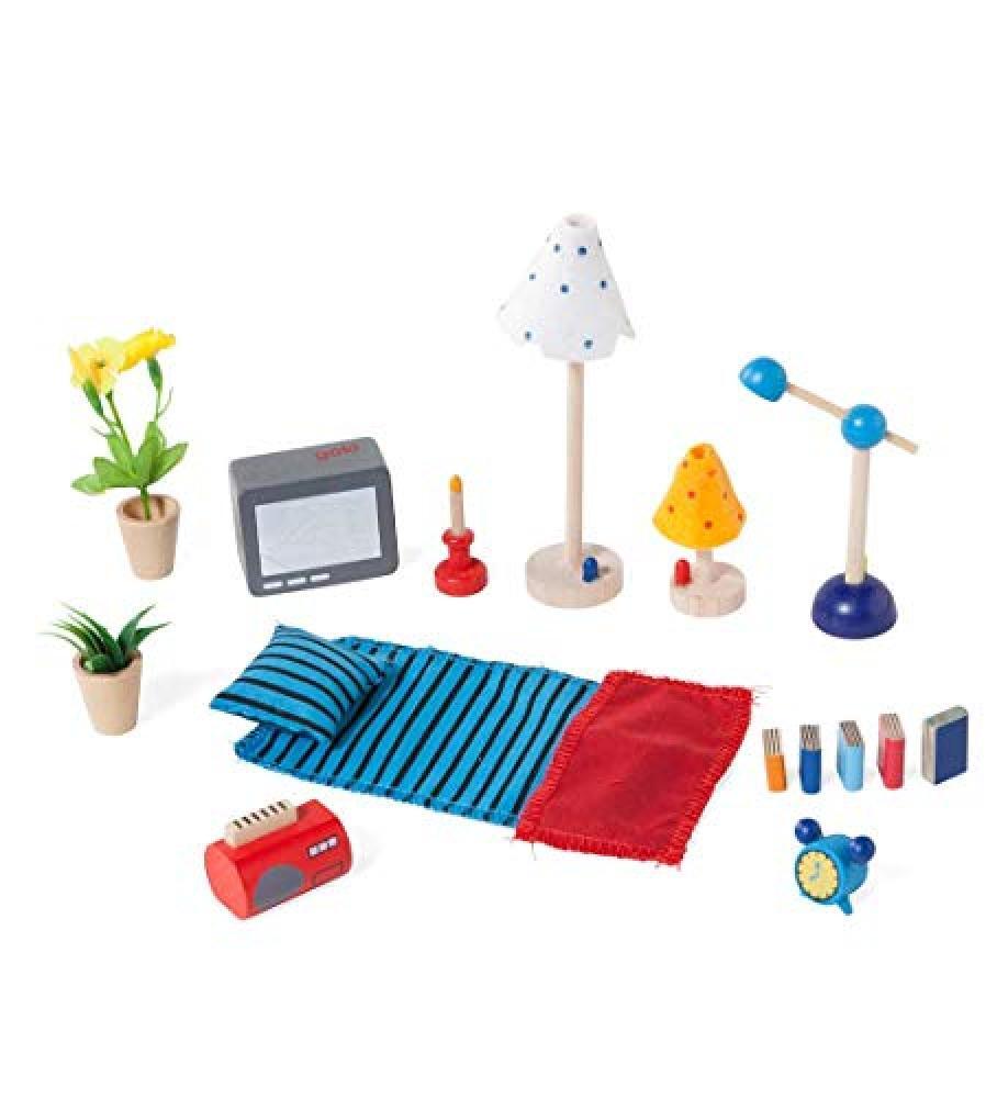GoKi Wooden Living And Bedroom Furniture for Dolls Houses - NUOVO