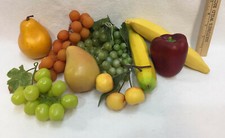 Artificial Fruit Faux Fake for Centerpiece Bananas Pear Grapes 10 Piece Plastic