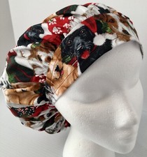 Christmas Puppies Scrub Cap Medical Bouffant Medium Surgery Hat Veterinarian