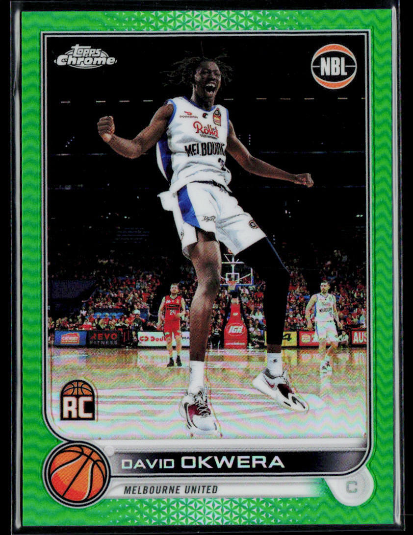 2022-23 Topps NBL #49 David Okwera Green #/99