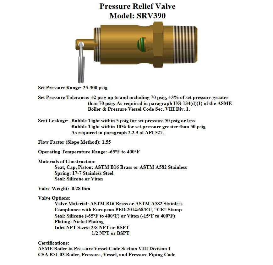 150 PSI SAFETY RELIEF POP OFF VALVE FOR AIR COMPRESSOR TANK RELEASE, 1/2" NPT