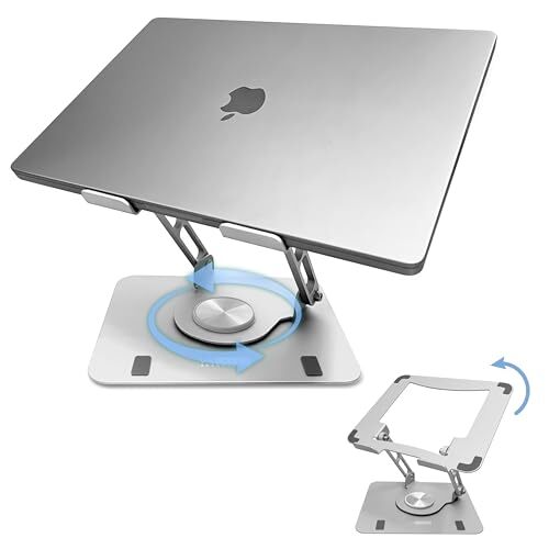 Adjustable Laptop Stand for Desk Ergonomic Riser with Cooling Ventilation