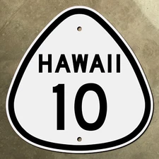 Hawaii state route 10 highway marker road sign Ho'okena Big Island