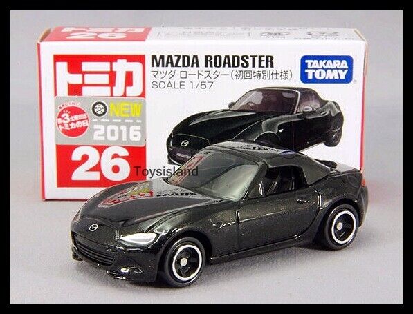 TOMICA 26 MAZDA ROADSTER MX-5 1/57 TOMY 2016 FEBRUARY NEW TOMICA 26 MAZDA ROADSTER MX-5 1/57 TOMY 2016 FEBRUARY NEW