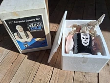 Vintage WWF Stone Cold Steve Austin Cookie Jar With Box Mint
