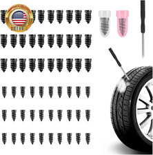 60PCS Tire Plug Kit,Self-Service Flat Tire Repair Kit Including Screwdriver,Upgr
