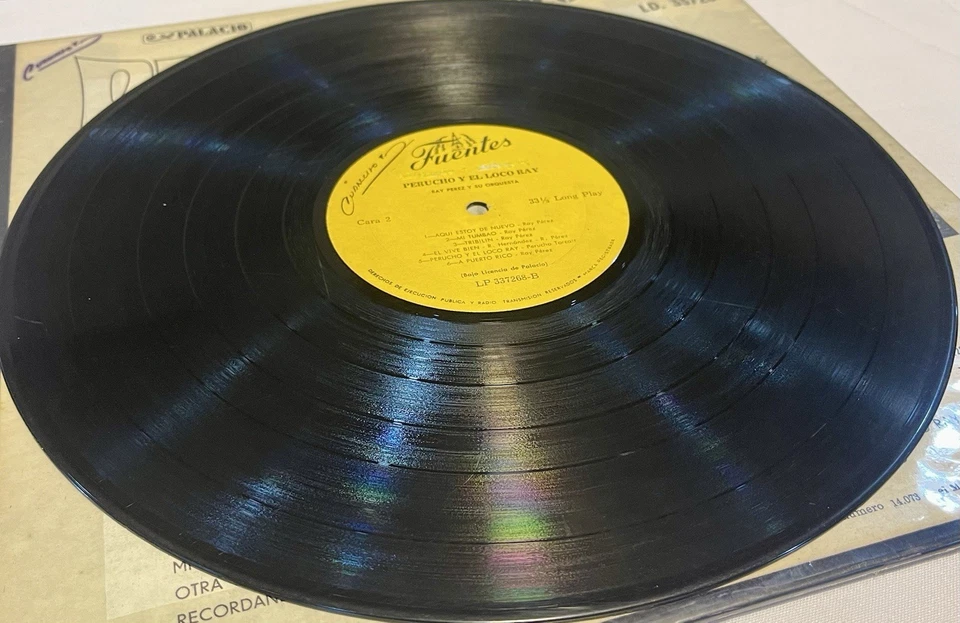 Ray Perez Y Su Orquesta ‎– Perucho Y El Loco Ray - Salsa Guaguanco Fuentes Col - Image 3 of 4