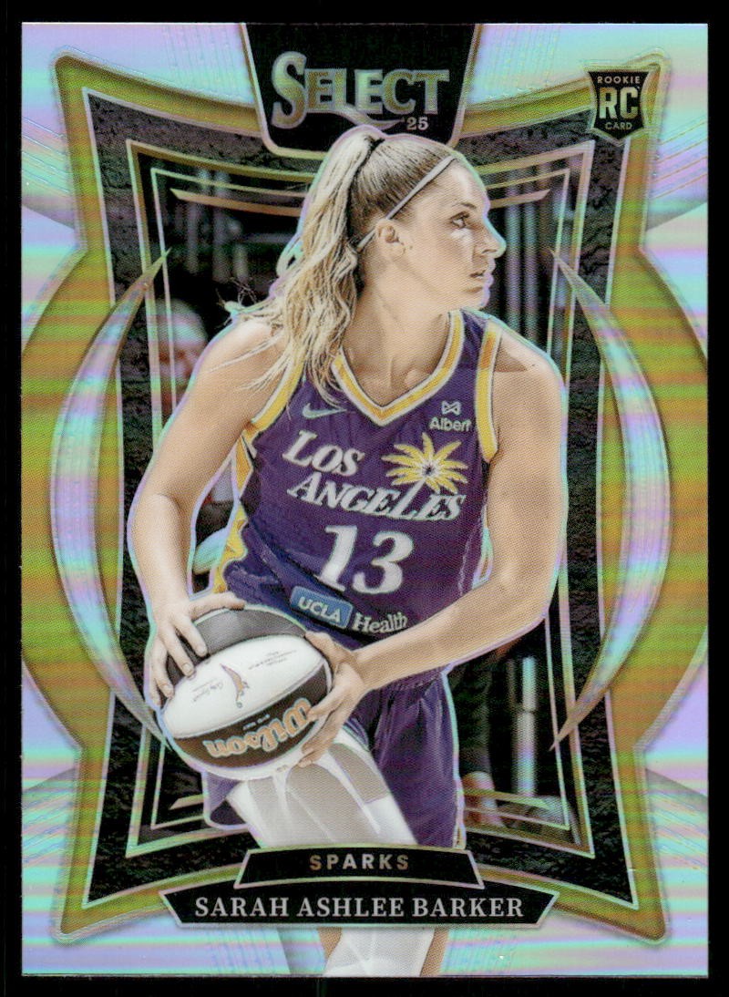 2025 Panini Select WNBA #66 Sarah Ashlee Barker Silver Prizms