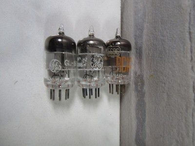 3 Pcs.  Electron Vacuum Tubes 5696 RCA x 1, G.E. x 2 tested
