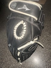 Mizuno Shadow Series 12.5" Baseball Softball Glove GSH1253 LHT Black With Ball