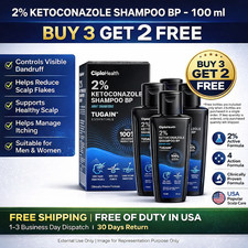 New  BOTTLE 2% Keto conazole Anti Dandruff Shampoo-100 ml Buy 3 Get 2 Free Ship