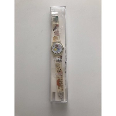 Vintage Pokemon Pikachu Quartz Watches ANA Japan Exclusive Clear - Working w/Box