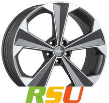 Oxigin 22 OXRS titan polish 8.5x19" ET43 LK5 114.3 ML 72.6 Alufelgen 19 Zoll