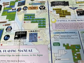 Magic of Scheherazade CUL-AS-US NES Nintendo Insert Poster / Map Only