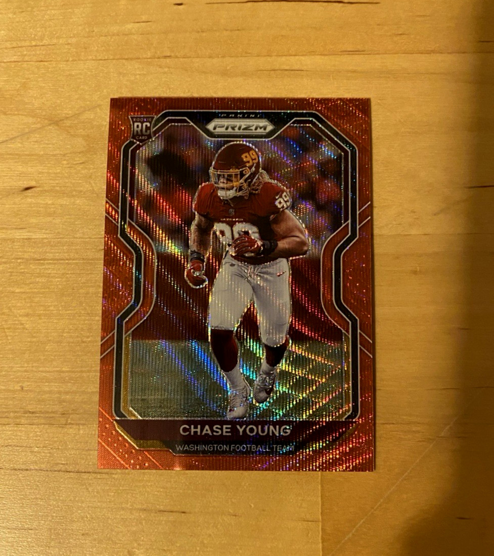 2020 Panini Prizm CHASE YOUNG #383 RC Red Wave Rookie #'d/149