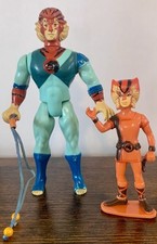 Vintage 1985 LJN Toys Thundercats Tygra And Wilykat With Bolo Whip