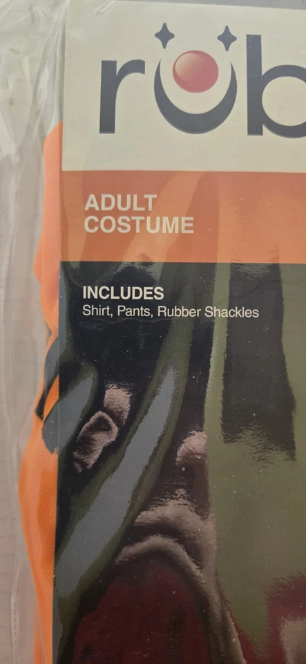 Adult Convict Prisoner  Inmate Costume One Size Fits Most Adult  By Rubies NEW - Image 3 of 4