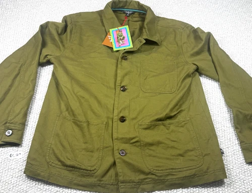 Houston White Men's Chore Jacket Olive Green Workwear Size M NWT 0093 - product listing photo