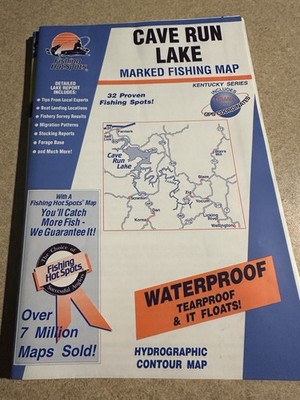 Cave Run Lake Waterproof Map