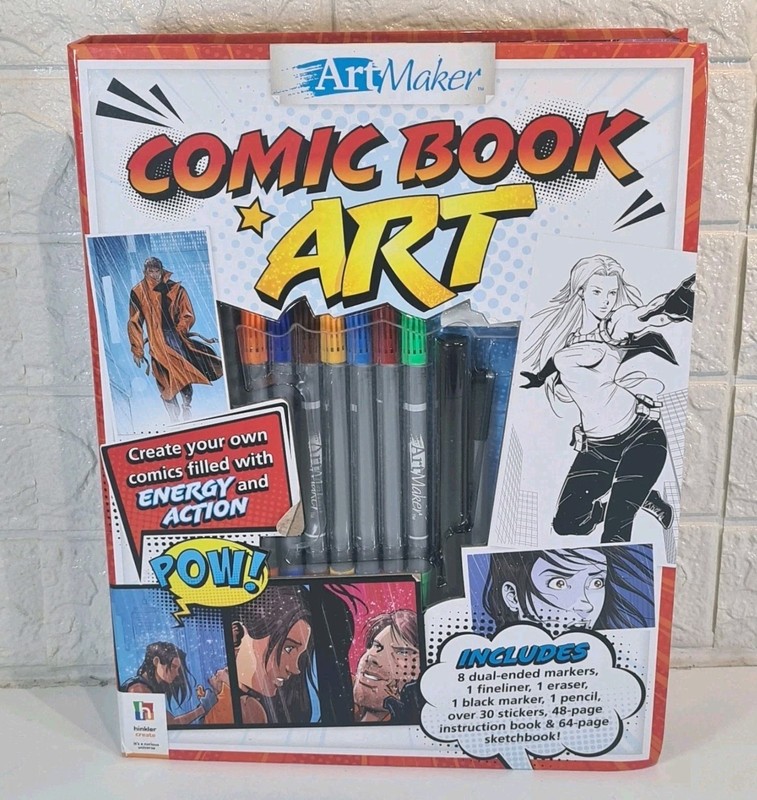 Comic Book Art Create Your Own Comics Boxed Set Art Maker Hinkler 2021 - New