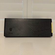 Tastiera da gioco meccanica nera Punkston TK-104 nuova con scatola con luci rosse