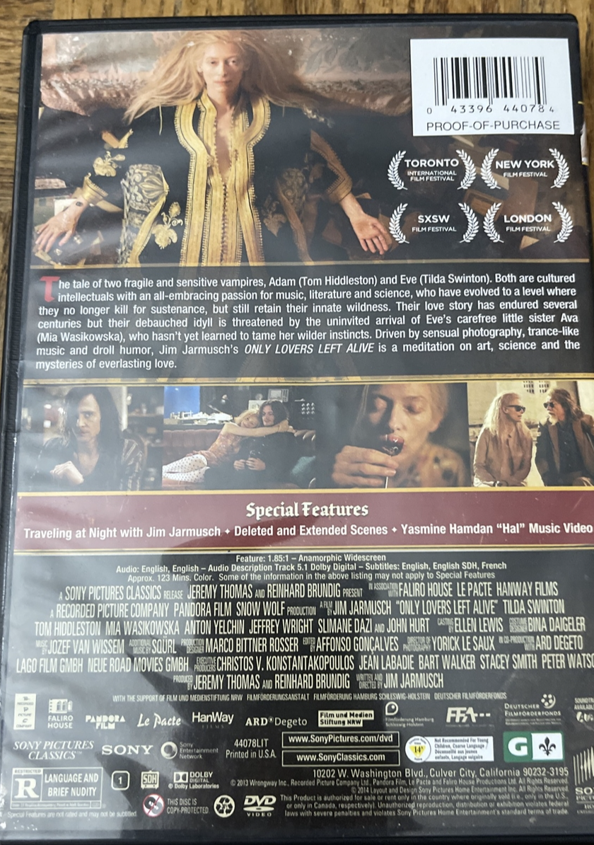 Only Lovers Left Alive DVD 43396440784| eBay
