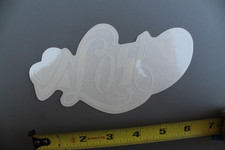 Lost Surfbords Clear White Sexy Lightning Heart OG V72B Vintage Surfing STICKER